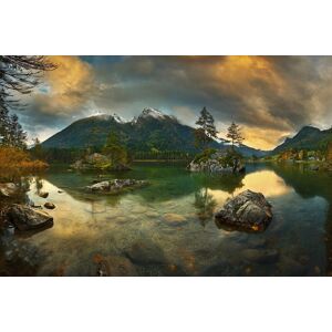 Papermoon Fototapete »Photo-Art KRZYSZTOF BROWKO, HINTERSEE« bunt  B/L: 2,00 m x 1,49 m