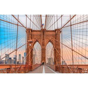 Papermoon Fototapete »Brooklyn Brücke« bunt  B/L: 5,00 m x 2,80 m