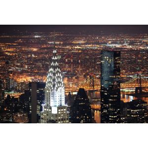 Papermoon Fototapete »Chrysler Gebäude New York« bunt  B/L: 5,0 m x 2,8 m