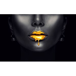 Papermoon Fototapete »Abstraktes goldfarbenenes Make-up« bunt  B/L: 2,00 m x 1,49 m