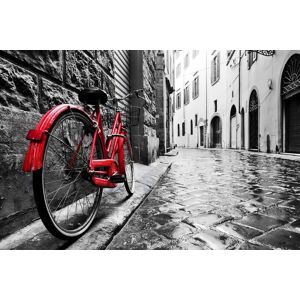 Papermoon Fototapete »Retro Old Town Bike« mehrfarbig  B/L: 3 m x 2,23 m