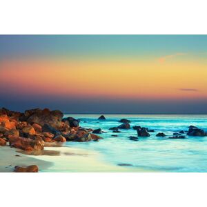 Papermoon Fototapete »Sonnenuntergang über dem Meer« mehrfarbig  B/L: 2 m x 1,49 m