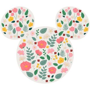 Komar Vliestapete »Mickey Head Wildflowers«, 125x125 cm (Breite x Höhe), rund... bunt  B/L: 125 m x 125 m