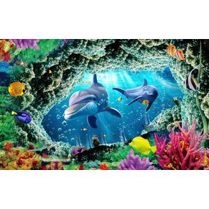 Papermoon Fototapete »Unterwasserwelt« bunt  B/L: 3,50 m x 2,60 m
