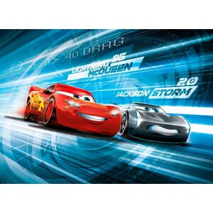 Komar Fototapete »Cars3 Simulation«, 254x184 cm (Breite x Höhe), inklusive... blau/rot  B/L: 254 m x 184 m