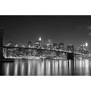 Papermoon Fototapete »New York Schwarz & Weiss« schwarz/weiss  B/L: 4,50 m x 2,80 m