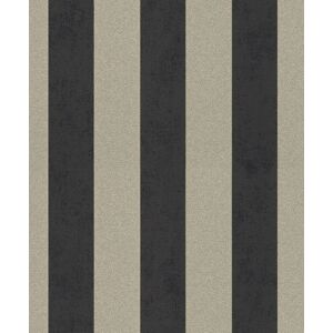 Rasch Vliestapete »GLAM«, gemustert-grafisch schwarz/dunkelgrau  B/L: 0,53 m x 10,05 m