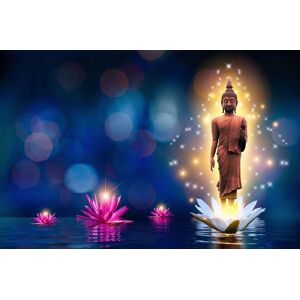 Papermoon Fototapete »Buddah Figur« bunt  B/L: 4,50 m x 2,80 m