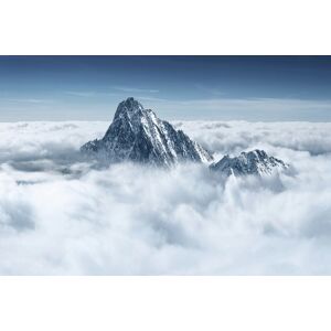 Papermoon Fototapete »Berg in Wolken« bunt  B/L: 5,00 m x 2,80 m