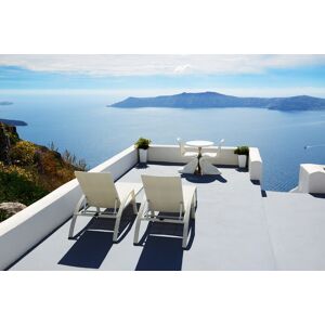 Papermoon Fototapete »Sea View Terrace in Santorini« mehrfarbig  B/L: 2 m x 1,49 m