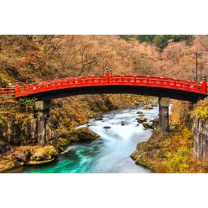 Papermoon Fototapete »Nikko Sacred Shinkyo Bridge« mehrfarbig  B/L: 2,5 m x 1,86 m