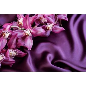 Papermoon Fototapete »ORCHIDEEN-SEIDE ART DESIGN ABSTRAKT MUSTER DECOR KUNST« bunt  B/L: 3,00 m x 2,23 m