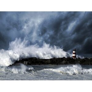 Papermoon Fototapete »Stürmische Wellen« bunt  B/L: 4,5 m x 2,8 m
