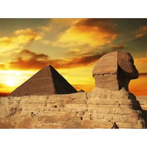 Papermoon Fototapete »Pyramidensphinx« mehrfarbig  B/L: 2,5 m x 1,86 m