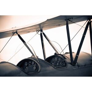 Papermoon Fototapete »Vintage Flugzeug« mehrfarbig  B/L: 3,5 m x 2,6 m