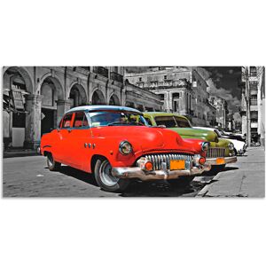 Artland Wandbild »Ansicht von bunten Havanna Autos«, Auto, (1 St.), als... rot Größe