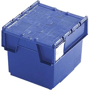 kaiserkraft Mehrweg-Stapelbehälter KAIMAN, Volumen 20 l, LxBxH 400 x 300 x 252 mm, blau, ab 10 Stück