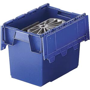 kaiserkraft Mehrweg-Stapelbehälter KAIMAN, Volumen 25 l, LxBxH 400 x 300 x 320 mm, blau, ab 10 Stück