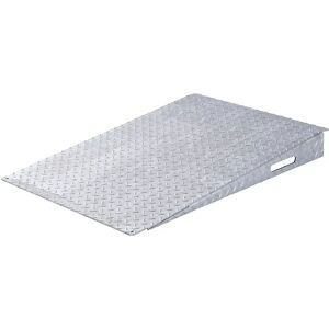 eurokraft pro Auffahrrampe, feuerverzinkt, LxBxH 1140 x 800 x 114 mm