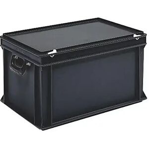 kaiserkraft ESD-Kunststoffkoffer, Inhalt 60 l, Außenmaß LxBxH 600 x 400 x 340 mm, ab 10 Stück