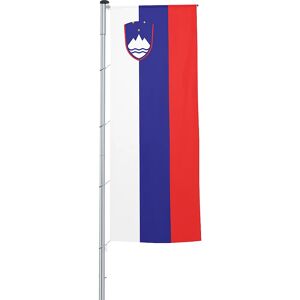Mannus Auslegerflagge/Länder-Fahne, Format 1,2 x 3 m, Slowenien