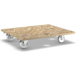 Wagner Transportroller aus OSB-Platte, VE 2 Stk, rechteckig, LxBxH 590 x 490 x 110 mm