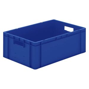 kaiserkraft Euro-Format-Stapelbehälter, Wände und Boden geschlossen, LxBxH 600 x 400 x 210 mm, blau, VE 5 Stk