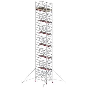 Altrex Fahrgerüst RS TOWER 42 breit mit Safe-Quick®, Holzplattform, Länge 1,85 m, Arbeitshöhe 14,2 m