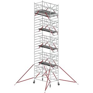 Altrex Fahrgerüst RS TOWER 52 breit, mit Holzplattform, Lange 2,45 m, Arbeitshöhe 10,20 m