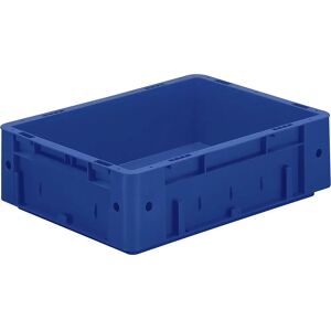 kaiserkraft Schwerlast-Euro-Behälter, Polypropylen, Volumen 9,2 l, LxBxH 400 x 300 x 120 mm, Wände geschlossen, Boden geschlossen, blau, VE 4 Stk