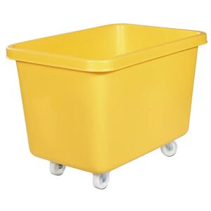 kaiserkraft Rechteckbehälter aus Polyethylen, fahrbar, Inhalt 227 l, gelb, ab 5 Stk