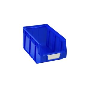 kaiserkraft Sichtlagerkasten aus Polyethylen, LxBxH 237 x 144 x 123 mm, blau, VE 38 Stk