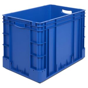 kaiserkraft Industriebehälter, Volumen 80 l, LxBxH 600 x 400 x 420 mm, VE 2 Stk, blau