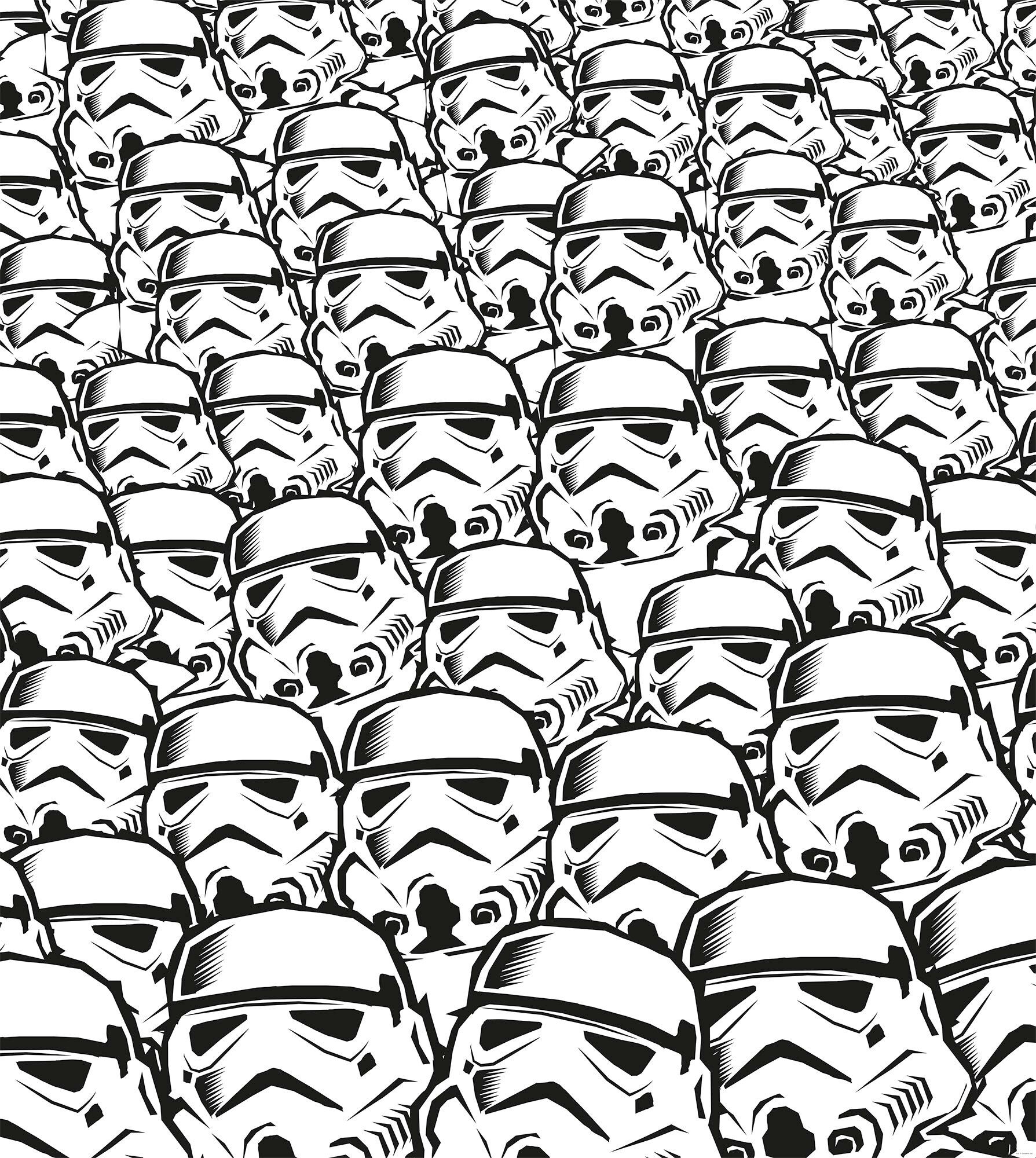 Komar Fototapete »Star Wars Stormtrooper Swarm«,... schwarz-weiss