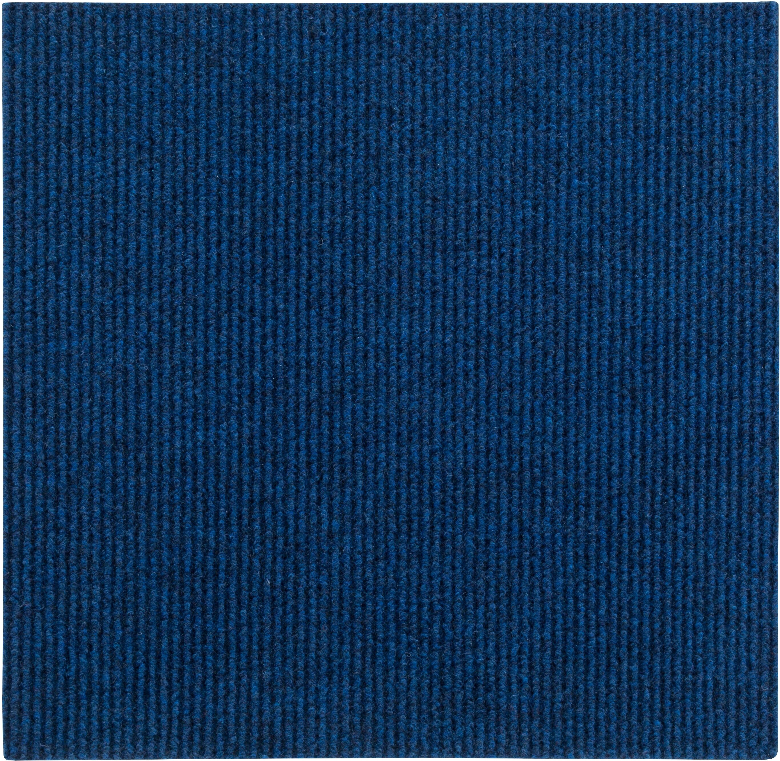 Andiamo Teppichfliese »Rippe«, rechteckig, 4 mm Höhe, 4 Stück (1 m²),... blau