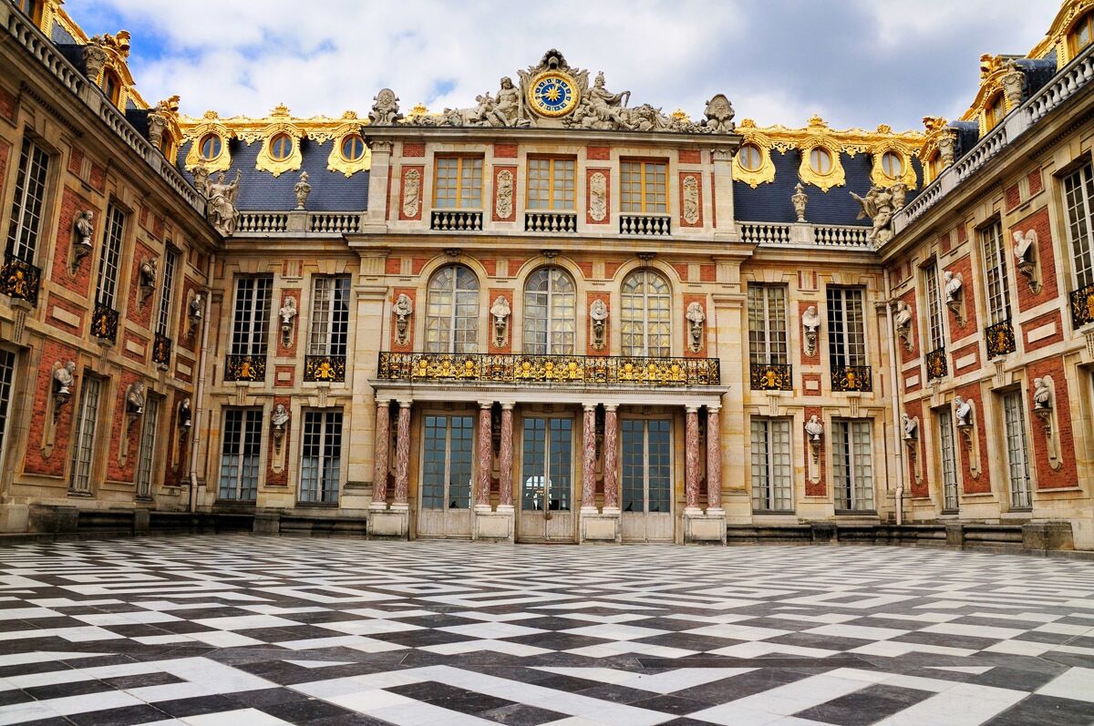 Papermoon Fototapete »Schloss Versailles«, samtig, Vliestapete, hochwertiger... bunt