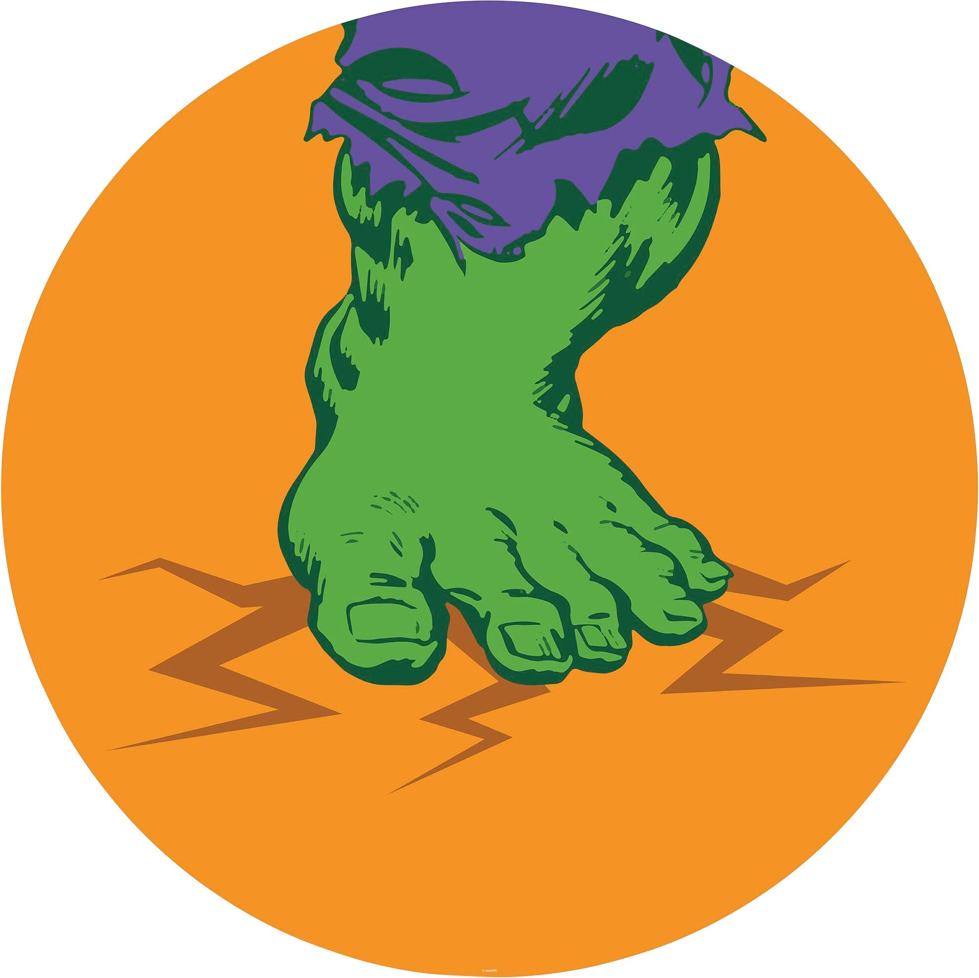 Komar Fototapete »Avengers Hulk's Foot Pop Art«,... bunt