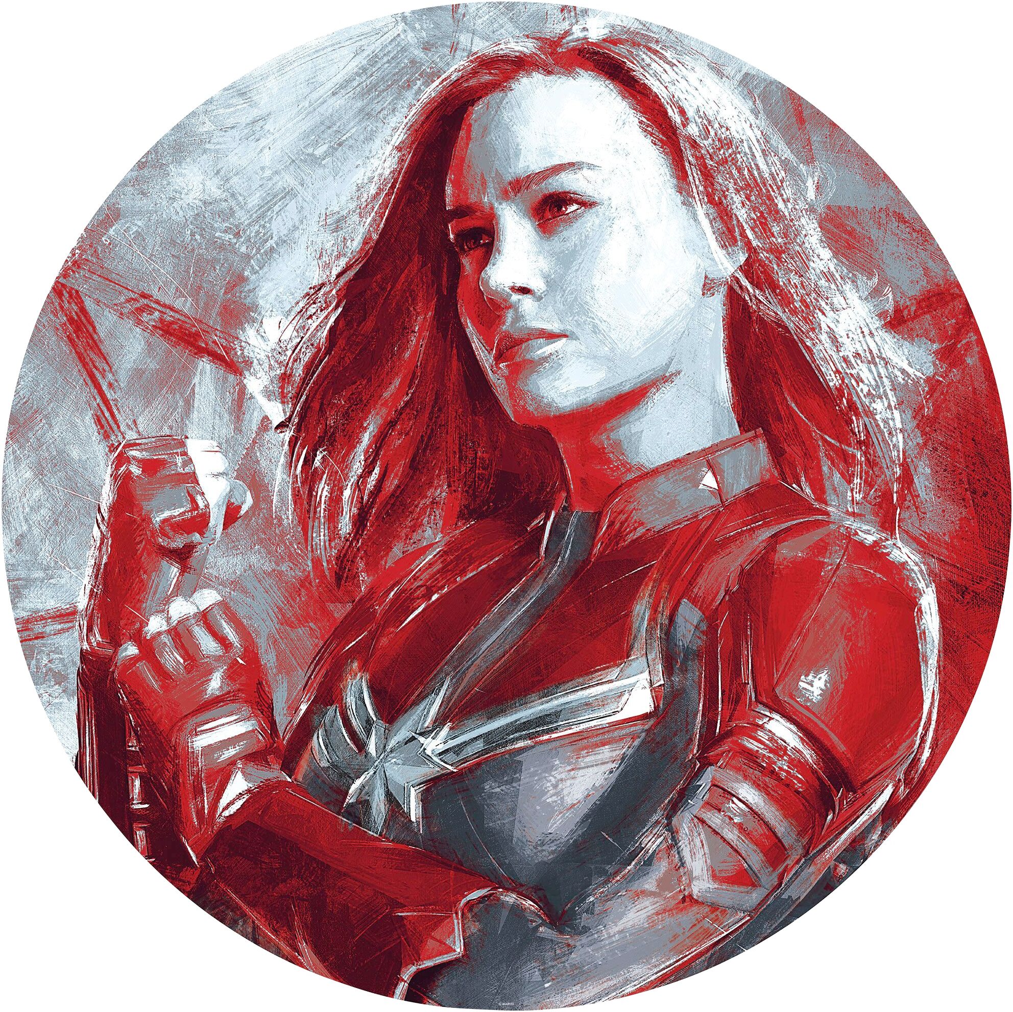 Komar Fototapete »Avengers Painting Captain Marvel«,... schwarz