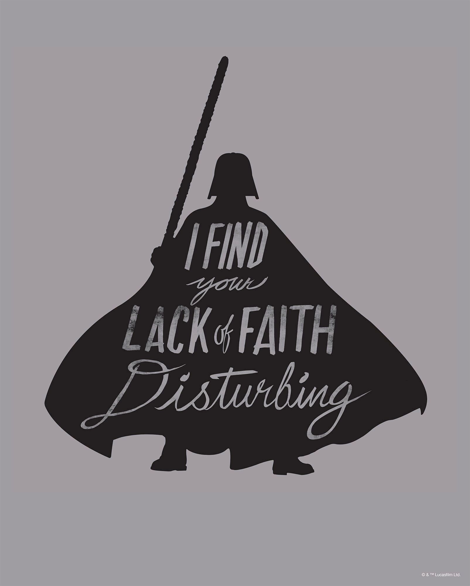 Komar Wandbild »Star Wars Silhouette Quotes Vader« bunt