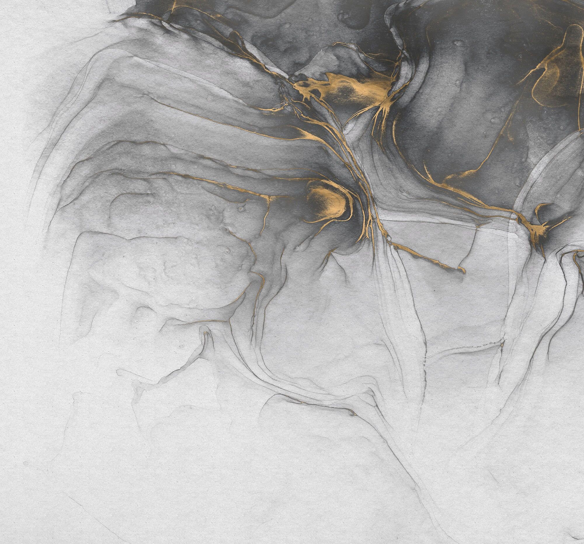 Komar Fototapete »Vliestapete Ink Gold Flow«,...