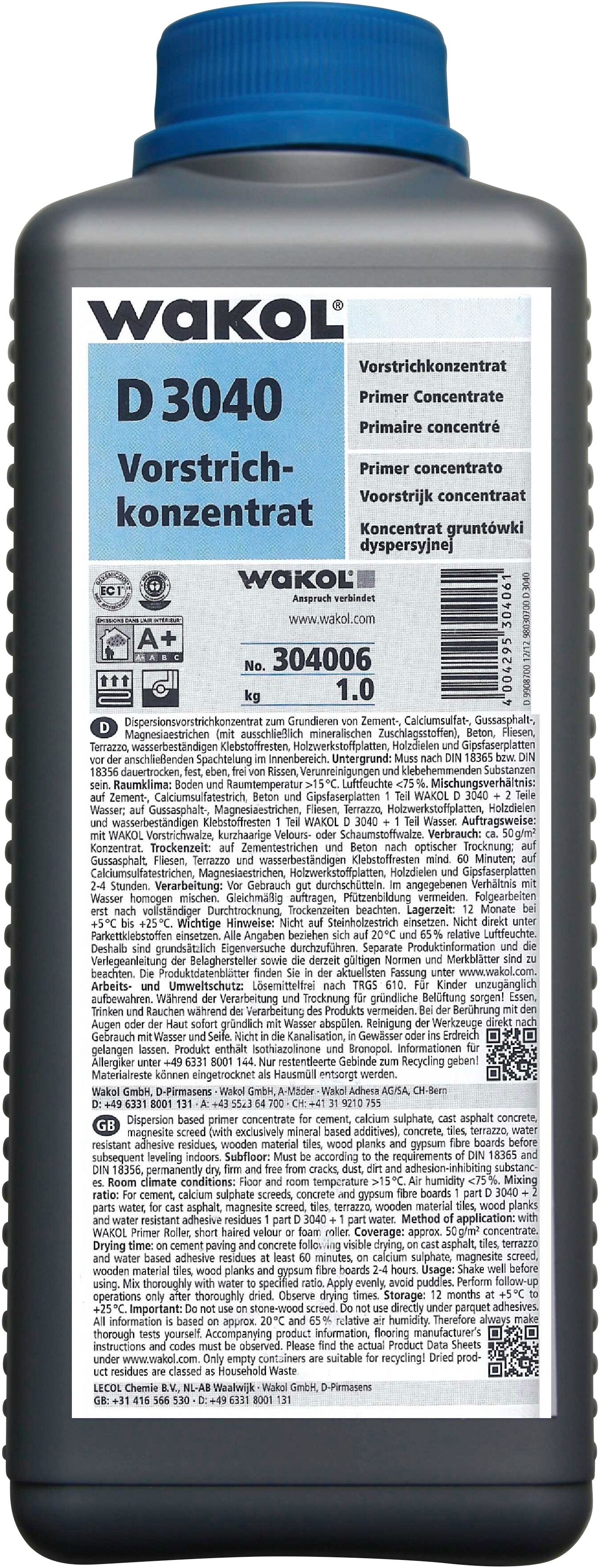 Renowerk Tiefengrund »WAKOL D 3040«, Vorstrichkonzentrat, 1 l weiss