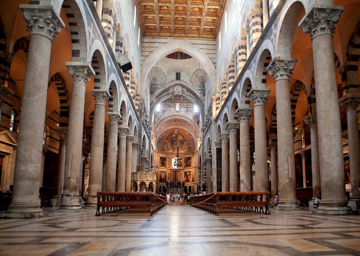 Papermoon Fototapete »Kathedrale von Pisa«, Vliestapete, hochwertiger... bunt