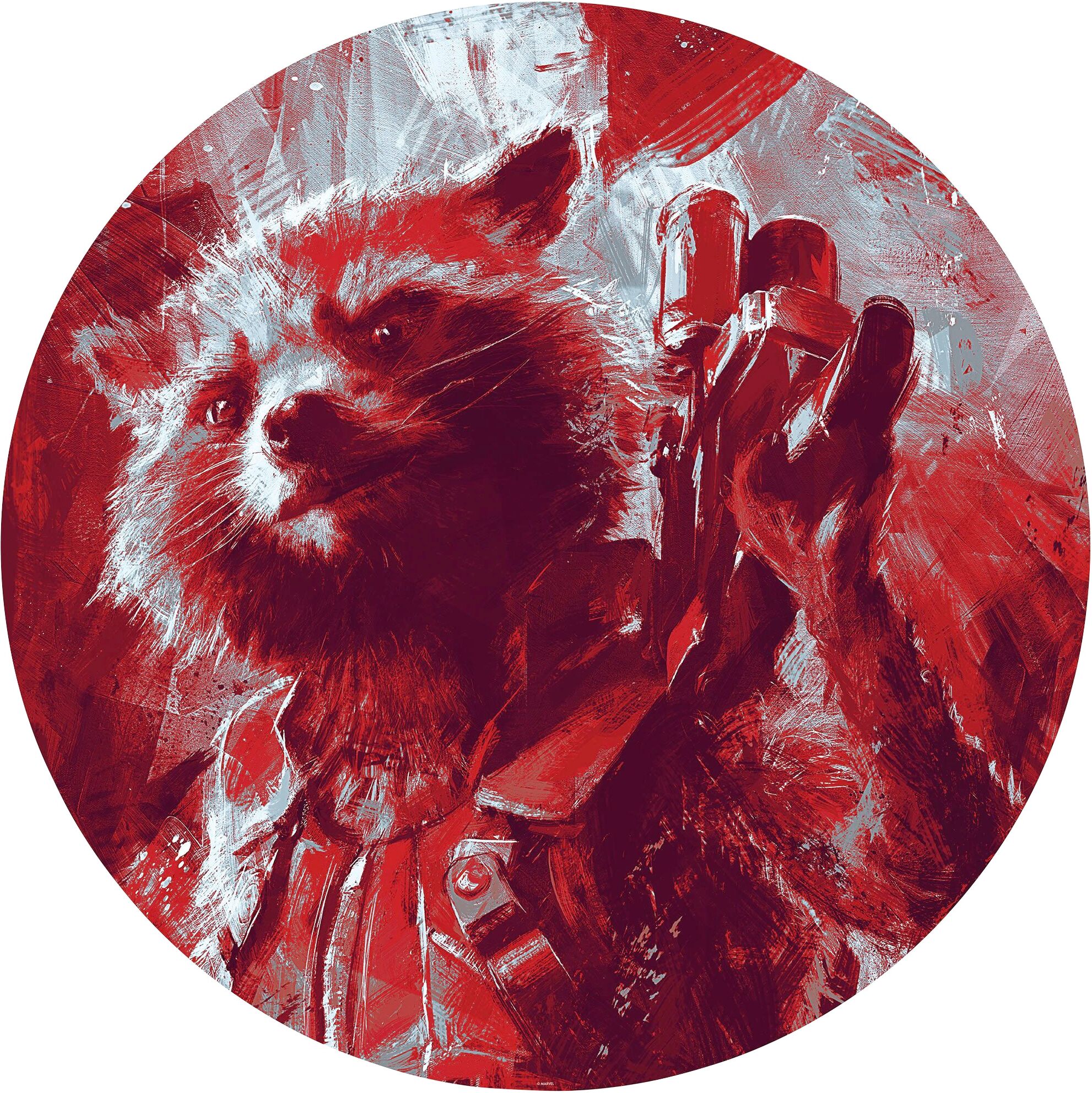 Komar Fototapete »Avengers Painting Rocket Raccoon«,... rot