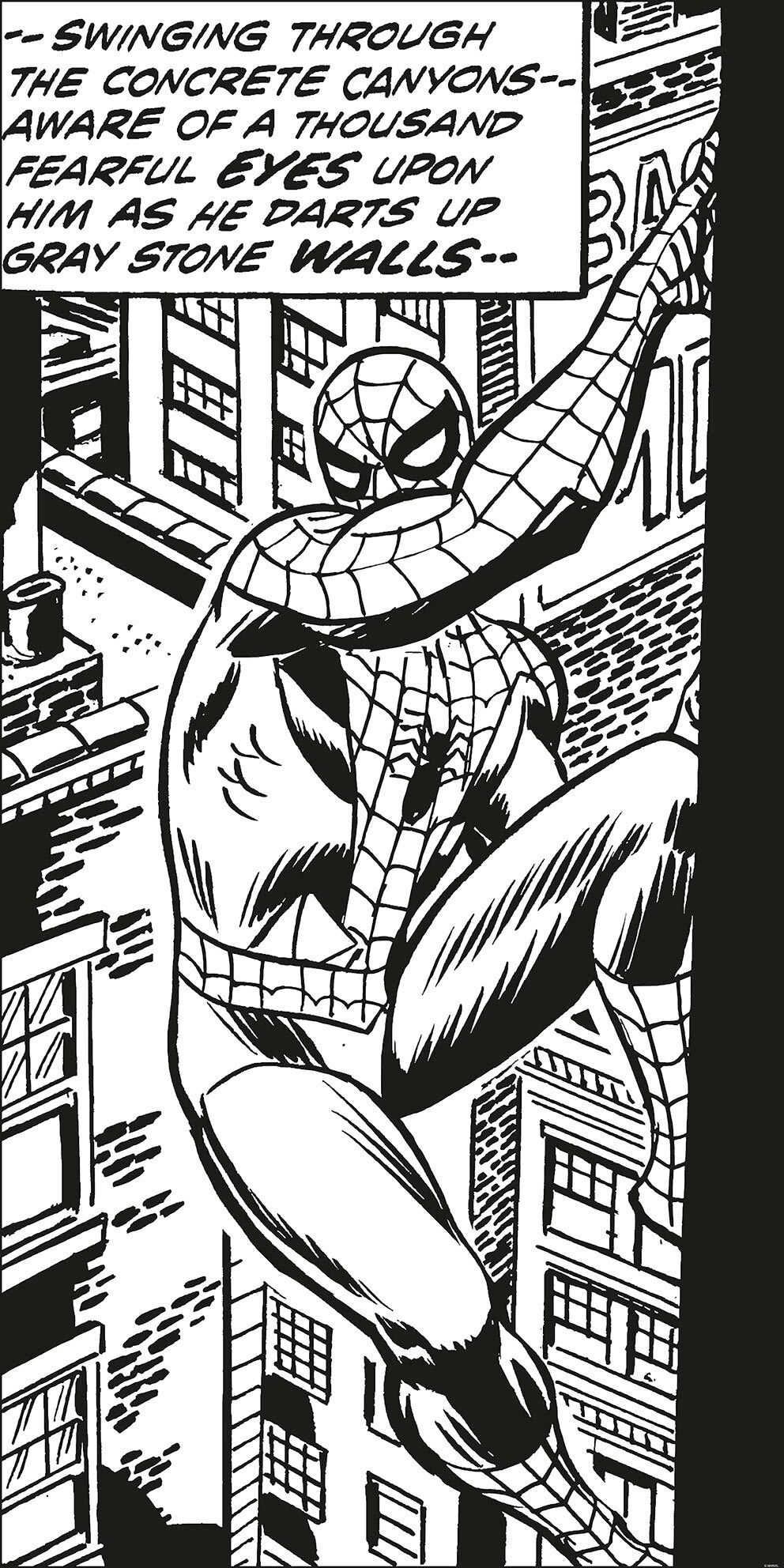 Komar Fototapete »Spider-Man Classic Climb«, bedruckt-Comic-Retro-mehrfarbig,... bunt