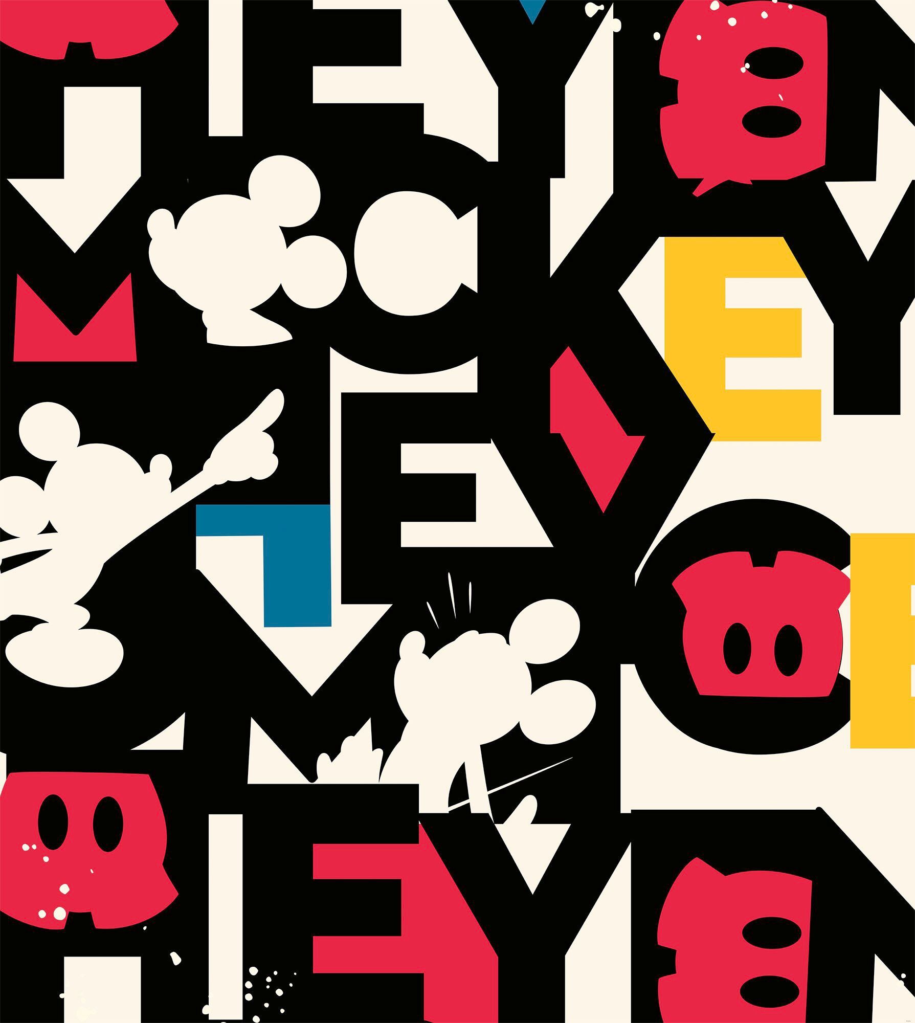 Komar Fototapete »Mickey Mixup«, bedruckt-Comic-Retro-mehrfarbig, BxH:... bunt