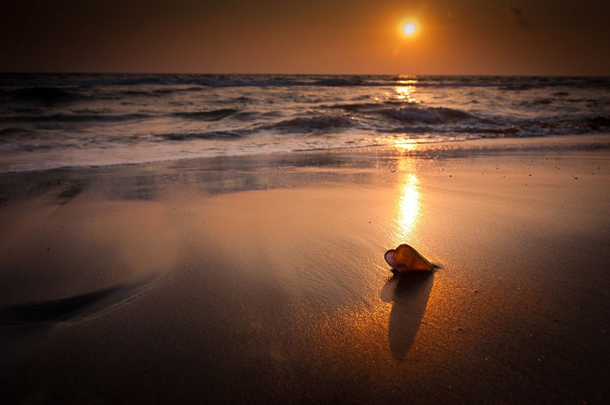 Papermoon Fototapete »Tropischer Strand Sonnenuntergang«, Vliestapete,... bunt