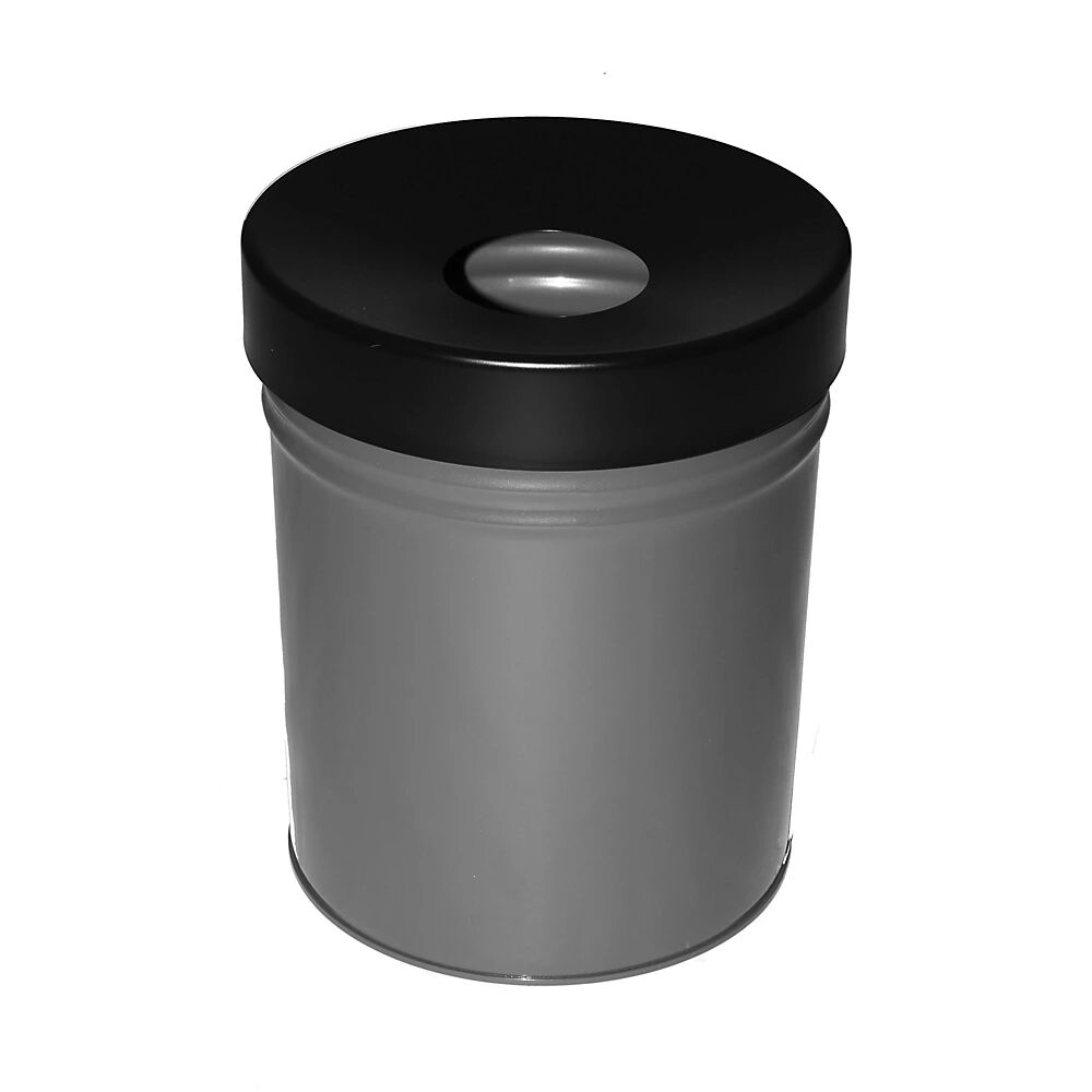Abfallbehälter, selbstlöschend Volumen 60 l, HxØ 630 x 392 mm graphit