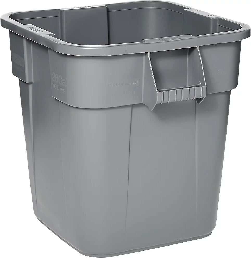 Rubbermaid Mehrzweck-Behälter, quadratisch Inhalt 105 l, LxBxH 550 x 550 x 580 mm grau