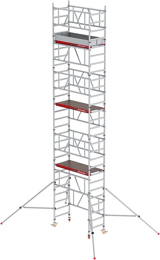 Altrex Schnellbau-Fahrgerüst MiTOWER Plus Holz-Plattform Arbeitshöhe 8 m