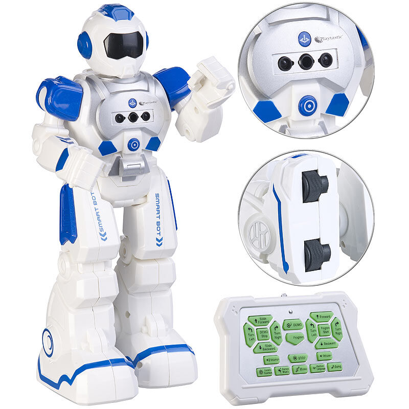 Playtastic Ferngesteuerter Spielzeug-Roboter mit Sound-Effekten, programmierbar